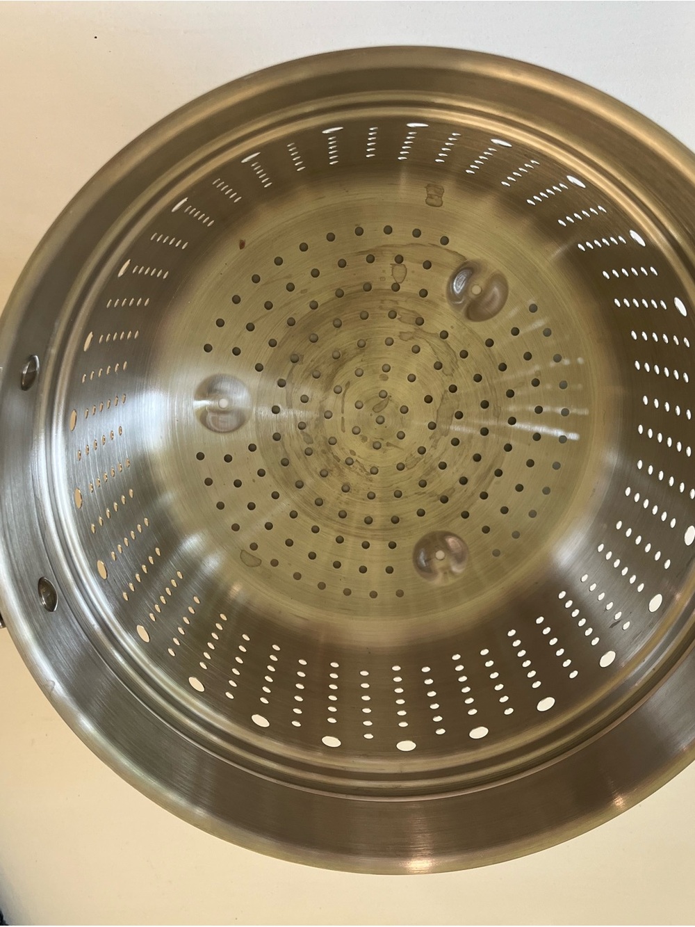 Brand New- Never Used Stainless Steel Perforated Steamer/Colander Insert - Picture 3 of 3